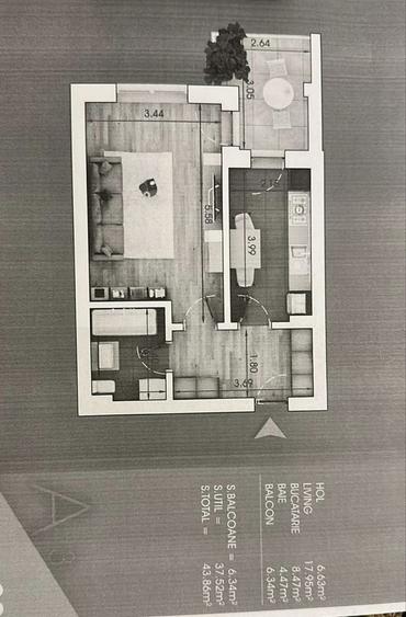 Garsoniera premium 43 mp | Pallady | Bloc 2025 | Parcare subterana - 2