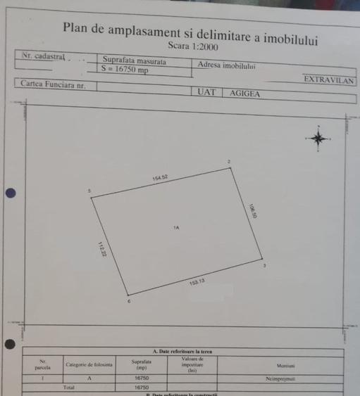 Teren agricol extravilan de 16750 mp, în Agigea