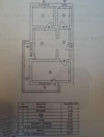 Apartament cu 2 camere decomandat în Moara de Vânt