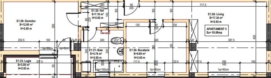 Apartament cu 2 camere decomandat în Bragadiru