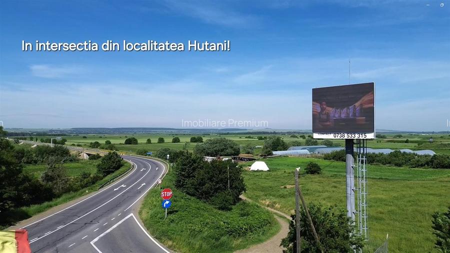 Teren Intravilan 5500 mp de Inchiriat Intersectia Hutani Suceava Botosani DN 29