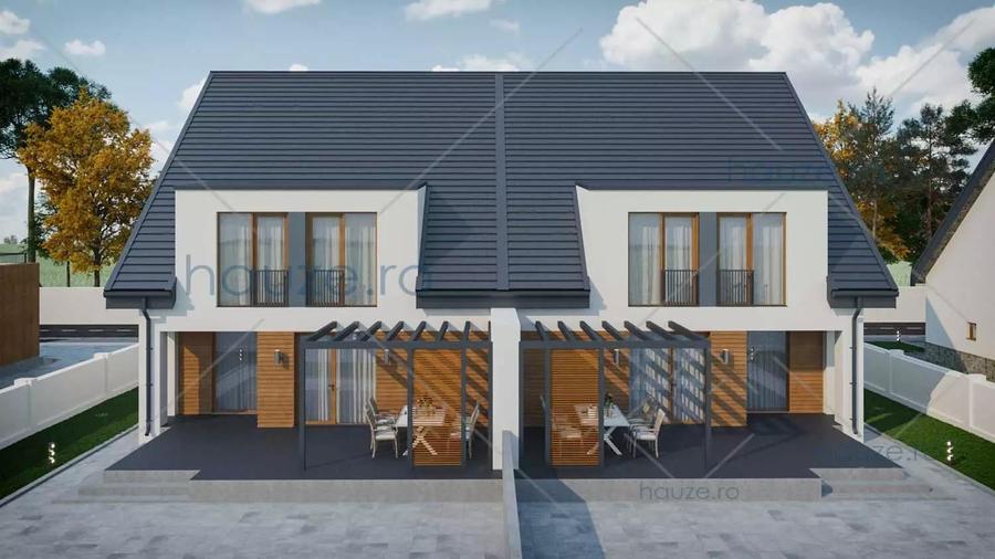 Duplex cu 4 camere cu Garaj în Est