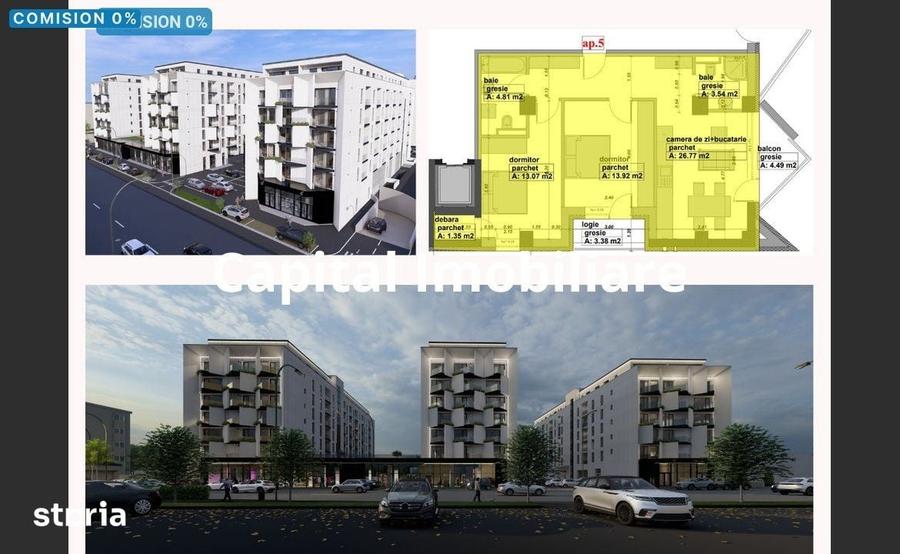 Apartament cu 3 camere în Central