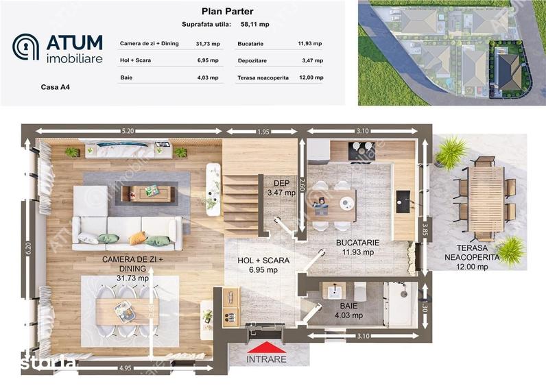 Casa individuala la cheie 4 camere decomandate si 340 mp teren - 5
