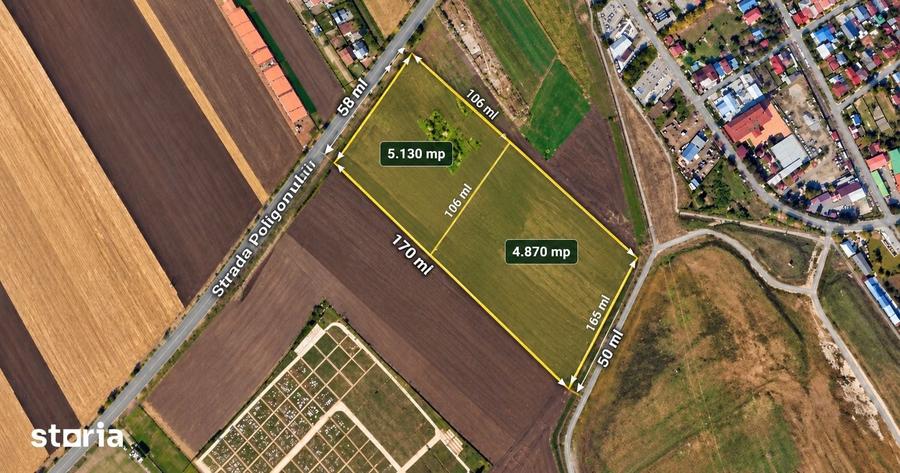 Teren de 10000 mp, în Luizi-Călugăra