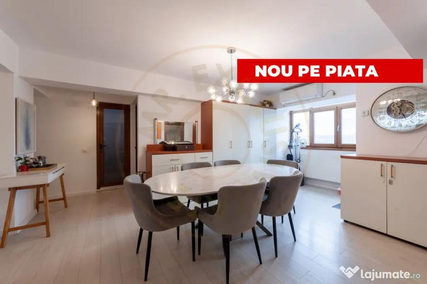 Apartament cu 3 camere decomandat, mobilat în Central