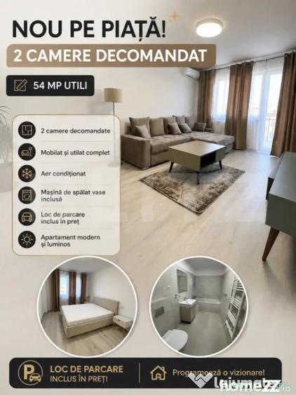 Apartament cu 2 camere decomandat în Central