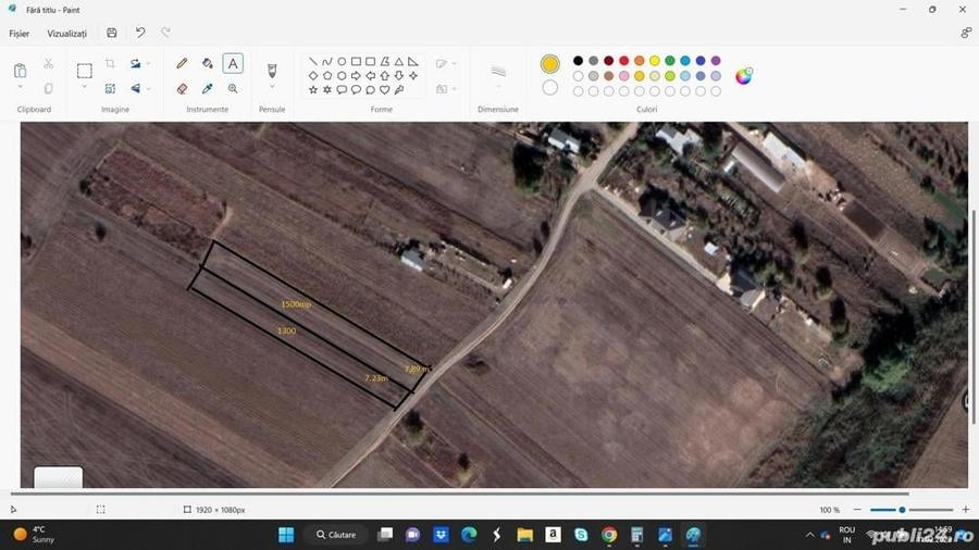 Teren de 2600 mp, în Dărăști-Vlașca