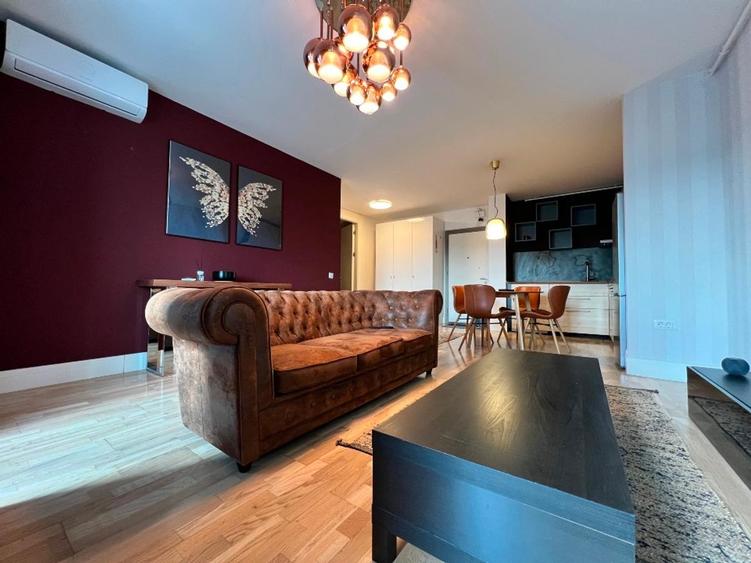 Apartament cu 2 camere semidecomandat, mobilat în Barbu Văcărescu