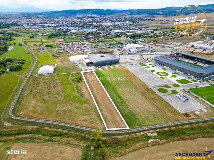 Teren intravilan 9.675 mp, zona Sepsi Arena, Sfantu Gheorghe, Covasna