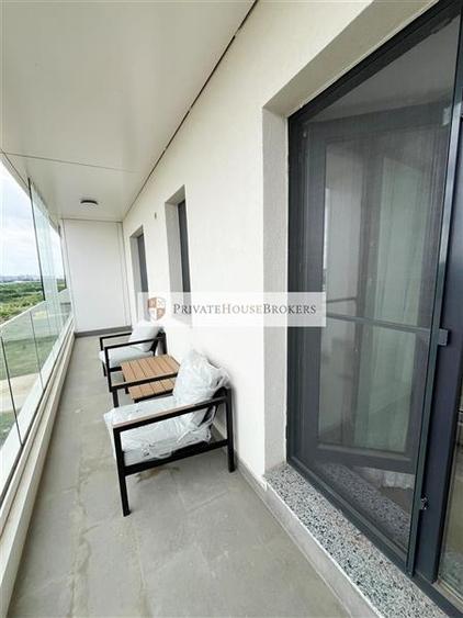 Apartament cu 2 camere semidecomandat, mobilat în Pipera