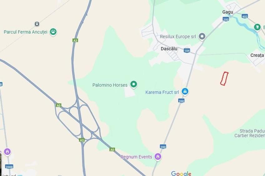 Teren Construcții intravilan de 20400 mp, în Dascălu