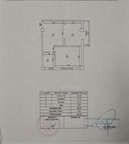 Apartament cu 2 camere semidecomandat în Valea Lupului