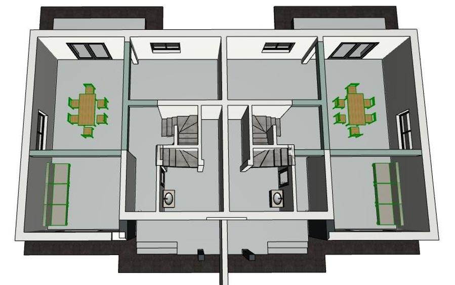 Case tip duplex de vanzare | Valea Adanca 5 drumuri | 140mp utili - 5
