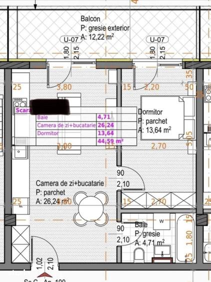 Apartament cu 2 camere în Sopor