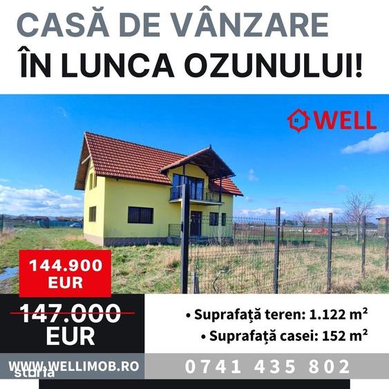 Casă cu 4 camere cu Teren 1122 Mp în Ozun