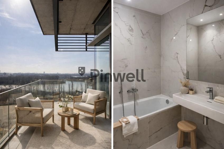 Apartament premium 4 camere | UpSite Floreasca | Vedere lac | 124 mp | - 3