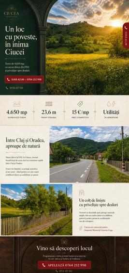 Teren de 4650 mp, în Ciucea