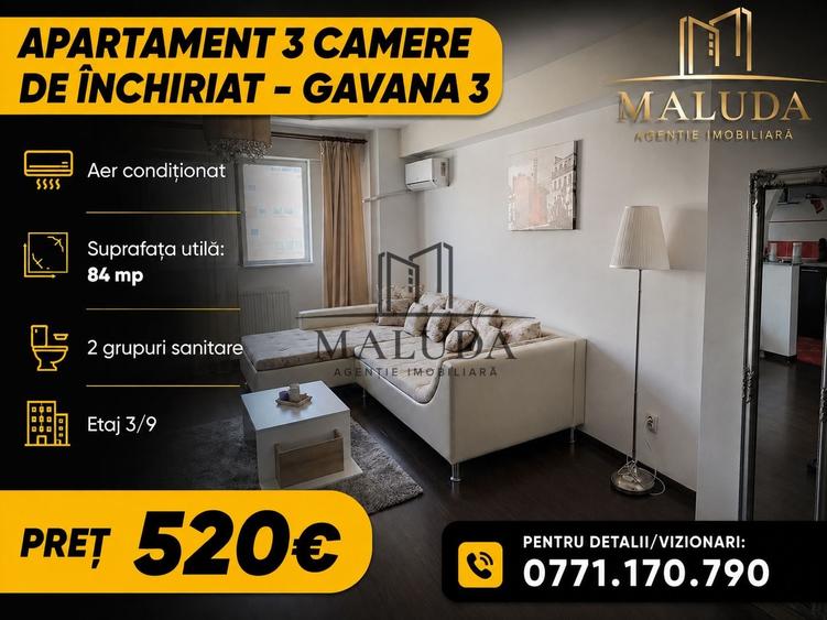 Apartament 3 camere de inchiriat in Gavana 3! - 1