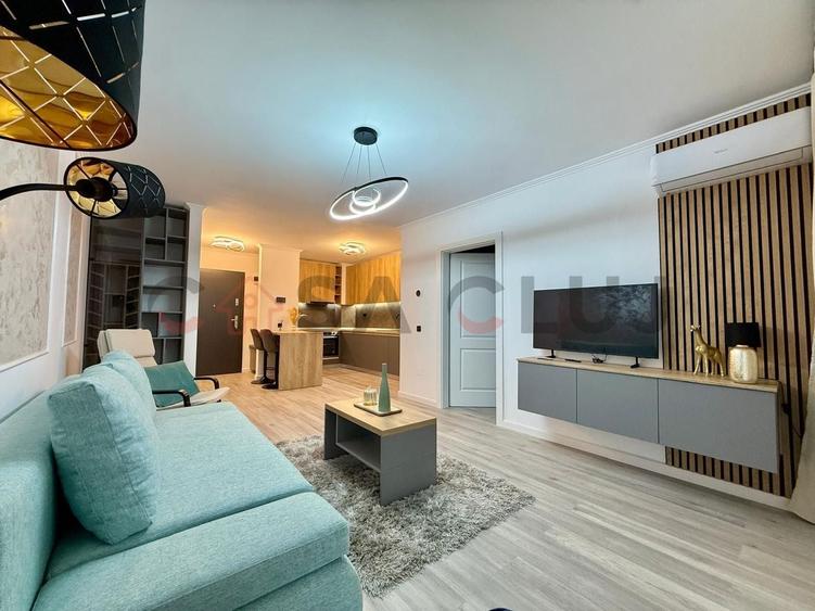 Apartament cu 2 camere semidecomandat, mobilat în Iris