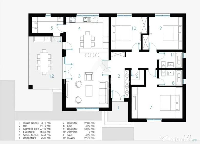 Casa 142mp, 750mp teren, Ghermane?ti, padure, utilita? - 16