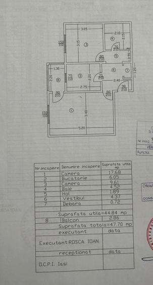 Apartament cu 2 camere decomandat, mobilat în Alexandru cel Bun