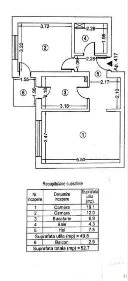 Apartament 2 camere decomandat, 5 minute de metrou Grozavesti, Regie residence faza 2 - direct proprietar - 8
