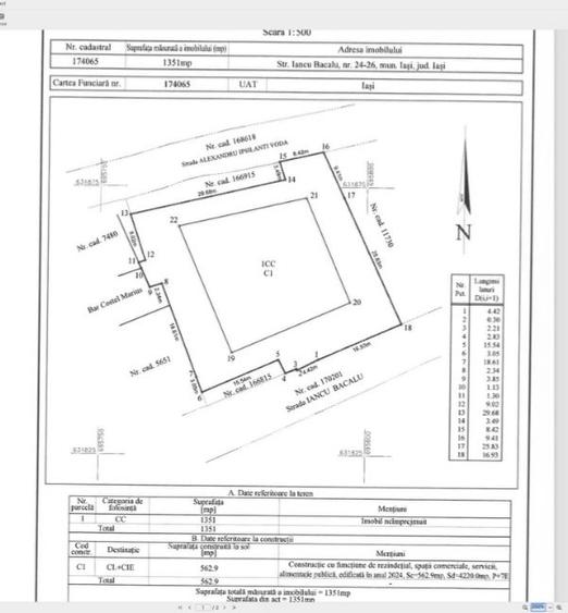 Apartament cu 2 camere decomandat în Central