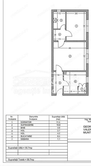 Apartament cu 2 camere semidecomandat în Dorobanți 1