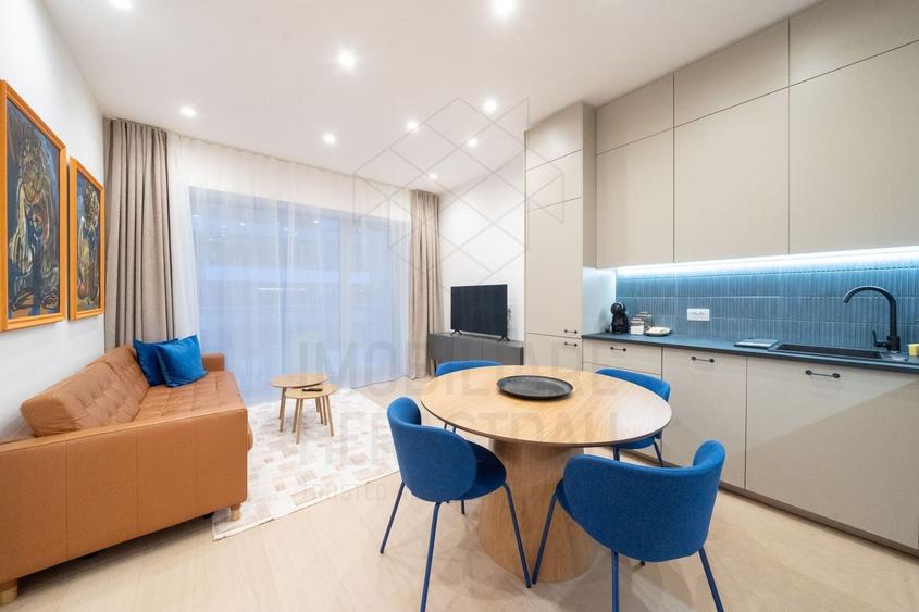 Apartament cu 2 camere semidecomandat, mobilat în Barbu Văcărescu