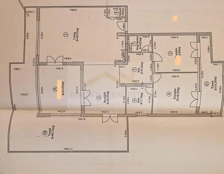Apartament cu 4 camere decomandat, mobilat în Corbeanca