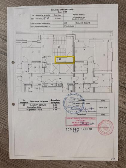Apartament cu 3 camere decomandat, mobilat în Păcii