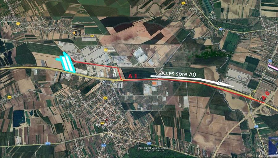 Teren Construcții intravilan de 93000 mp, în Bolintin-Deal