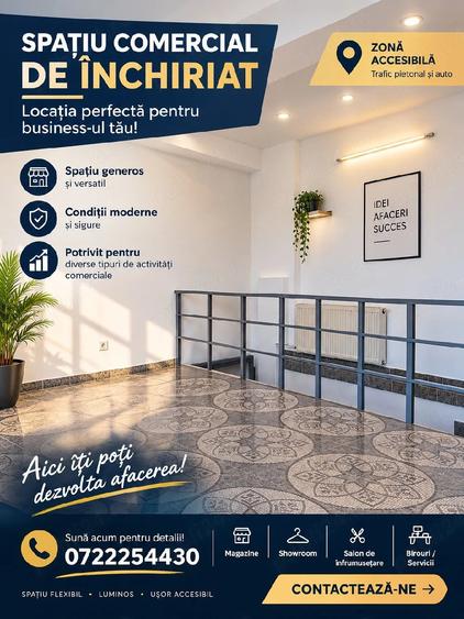 Spațiu comercial, de 65 mp, în Lipovei