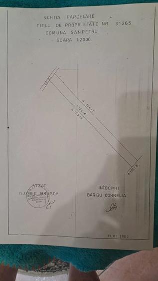 Teren de 980 mp, în Sânpetru