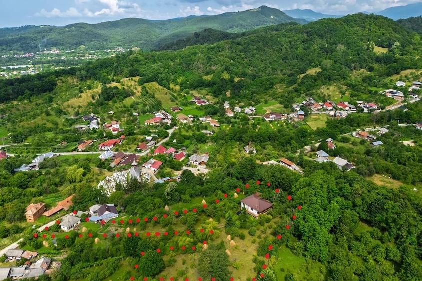 Casă cu 3 camere cu Teren 6290 Mp în Corbi