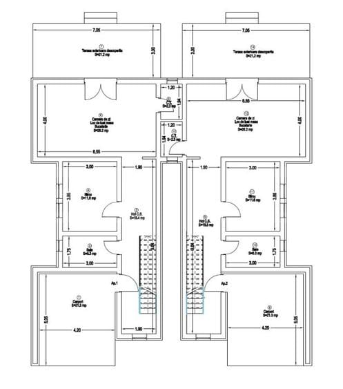Duplex cu 4 camere cu Canalizare în Giarmata