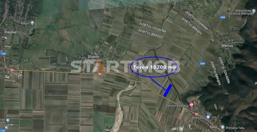 Teren de 10200 mp, în Teliu