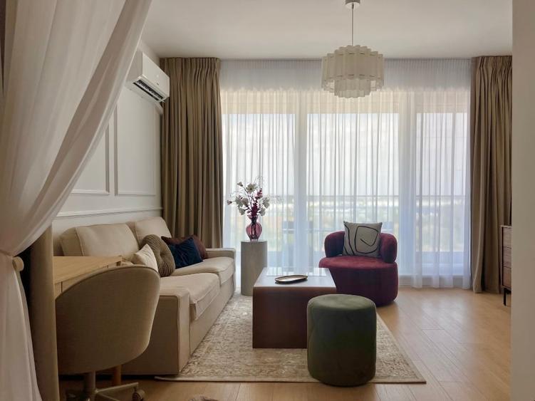 Apartament cu 2 camere semidecomandat, mobilat în Chitila