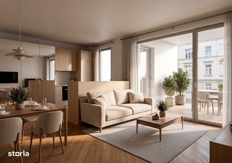 Apartament cu 2 camere semidecomandat în Central