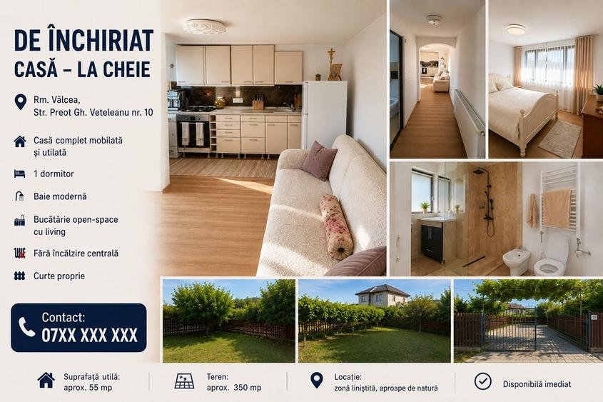 Casă cu 2 camere cu Teren 350 Mp în Copăcelu