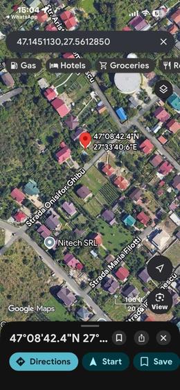 Teren de 924 mp, în Alexandru cel Bun