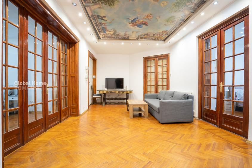 Apartament cu 6 camere circular, mobilat în Cișmigiu