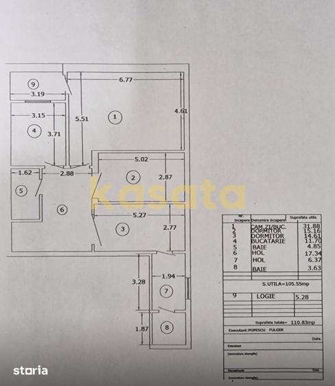 Apartament cu 3 camere decomandat în Ion Creangă