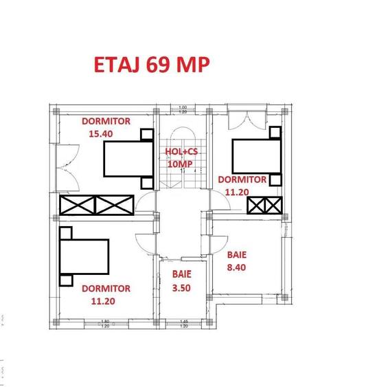 Casă cu 4 camere în Exterior Vest