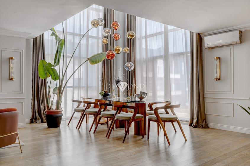 Penthouse cu 6 camere decomandat, mobilat în Floreasca