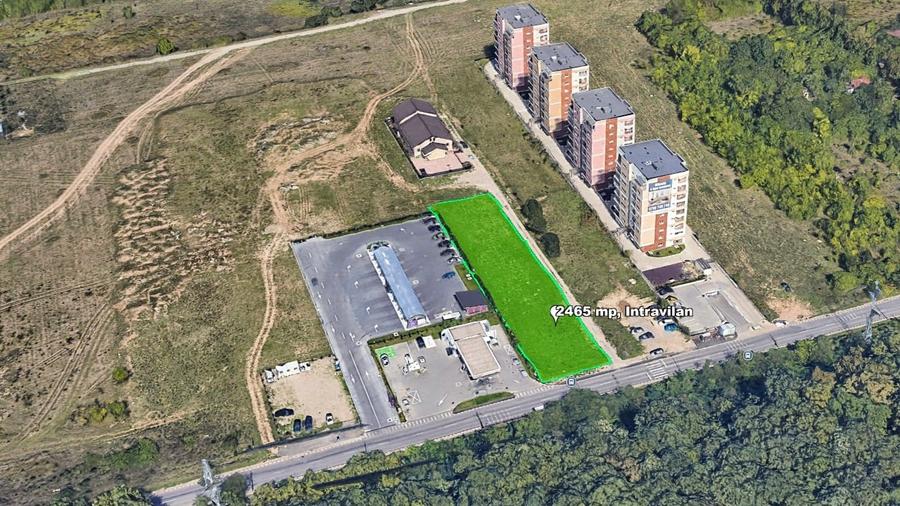 Teren Construcții intravilan de 2465 mp, în Vest