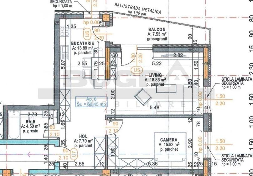 Apartament cu 2 camere semidecomandat, mobilat în Iris