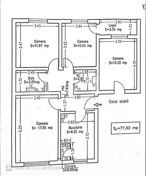 Apartament cu 4 camere decomandat în Calea Moldovei