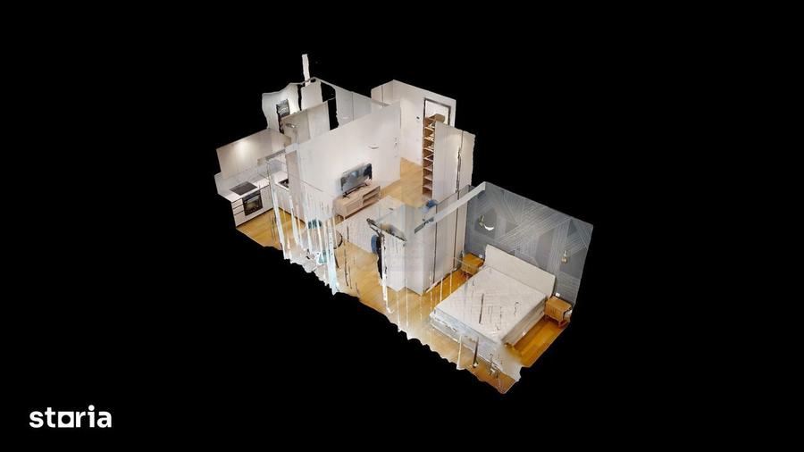 Apartament cu 2 camere, mobilat în Tei